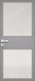 5AGK стекло Планибель бесцветный - серый прокрас (вставка Лайт грей)