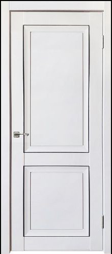 Деканто ПДГ 1 (молдинг черный) (800*2000, без врезки, Barhat White)