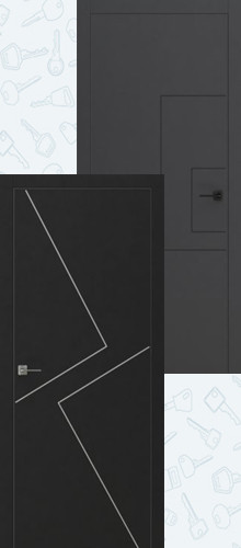 Grafica 1/Grafica 2 PG (800*2300, правая, Маренго Софт/Чёрный Софт)