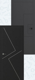 Grafica 1/Grafica 2 PG (800*2300, правая, Маренго Софт/Чёрный Софт)
